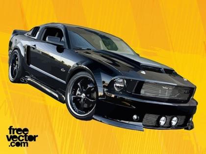 Black GT Car Free Vector