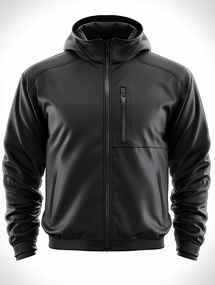 Black Hooded Jacket