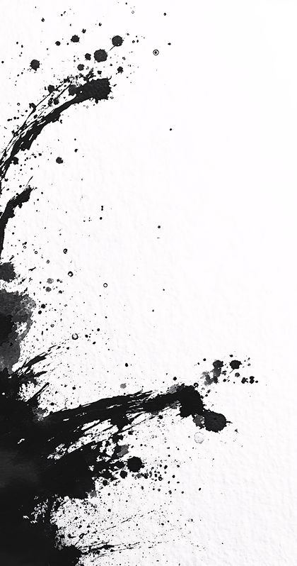 Black Ink Splatter
