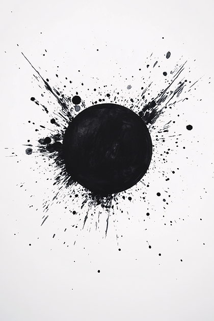 Black Ink Splatter