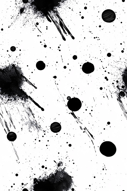 Black Ink Splatter Pattern