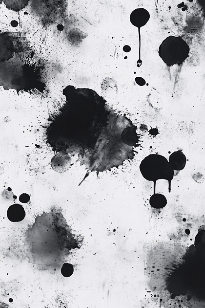 Black Ink Splatter Texture
