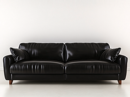 Black Leather Sofa