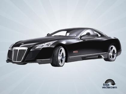 Black Maybach Free Vector
