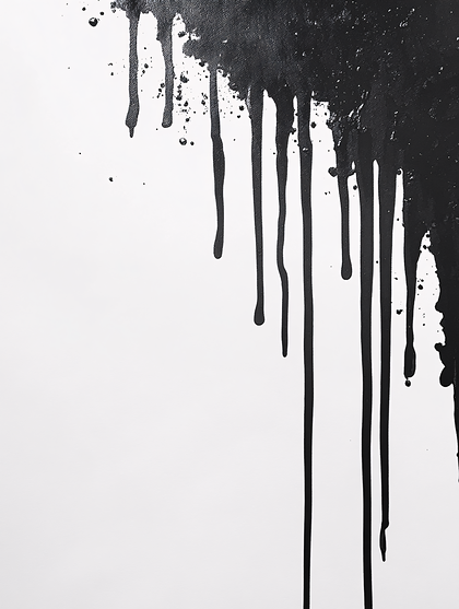 Black Paint Drips