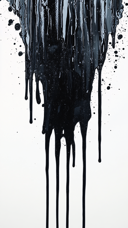 Black Paint Drips