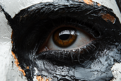 Black Painted Eye