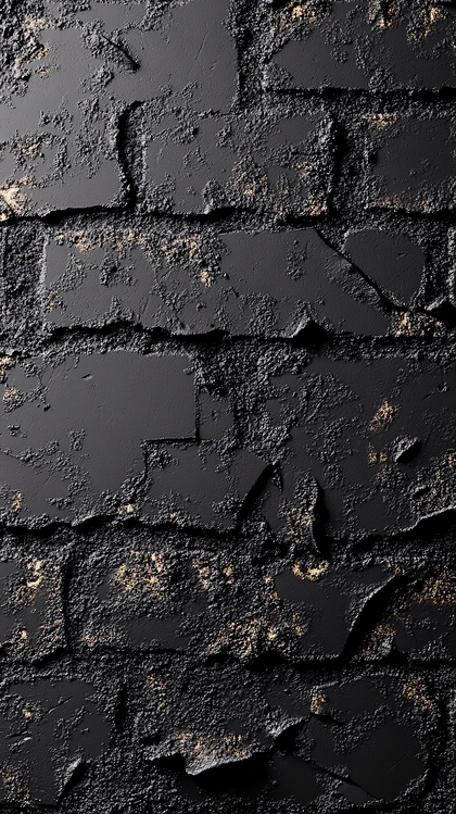 Black Textured Brick Wall