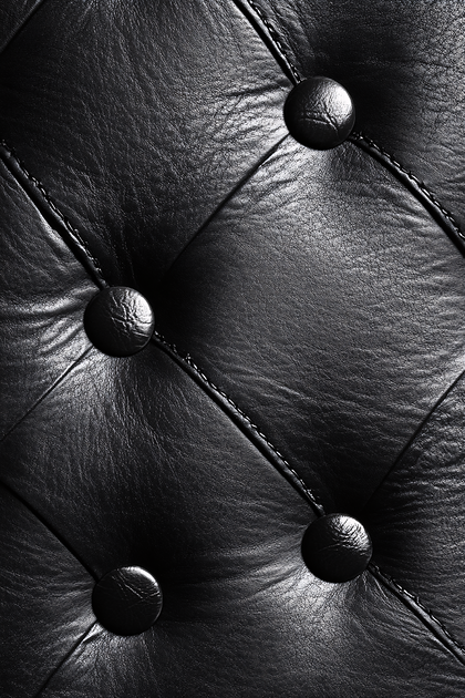 Black Tufted Leather Texture