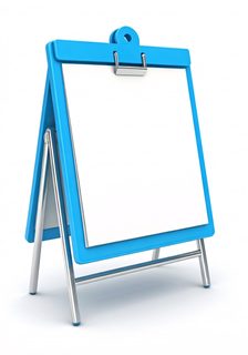 standing display board