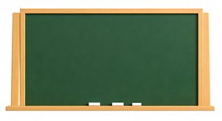 blank green chalkboard
