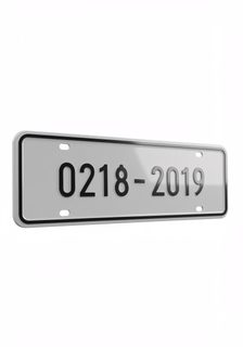 blank license plate
