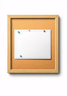 blank cork board