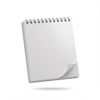 blank spiral notebook