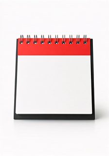 blank desk calendar