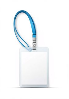 blank id badge