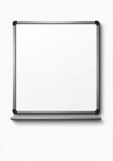 blank vertical whiteboard