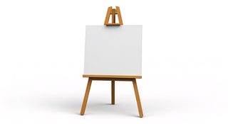 wooden easel canvas