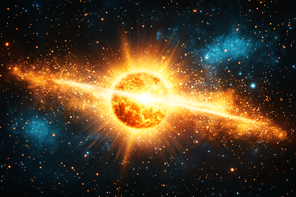 Blazing Star in Cosmic Nebula