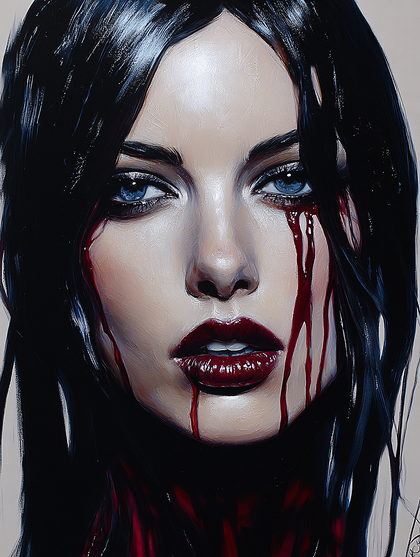 Bleeding Beauty Portrait