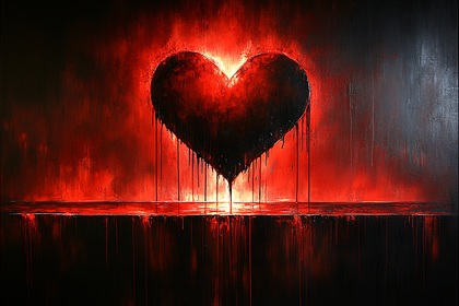 Bleeding Heart on Canvas