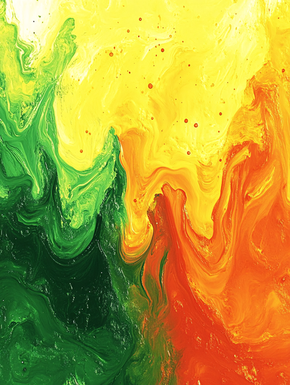Blended Colors Abstract Art