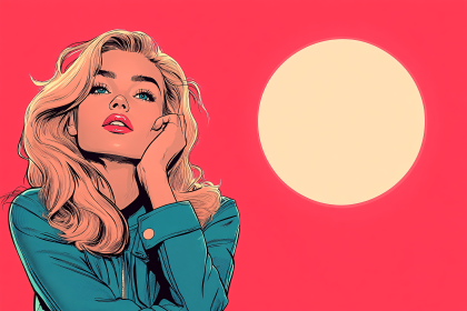 Blonde Woman Pop Art