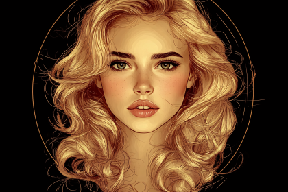 Blonde Woman Portrait
