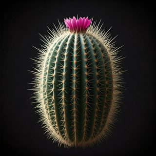 blooming barrel cactus