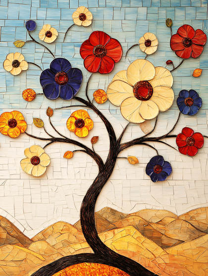 Blooming Tree of Colors