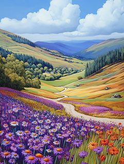 Blooming Valley Landscape