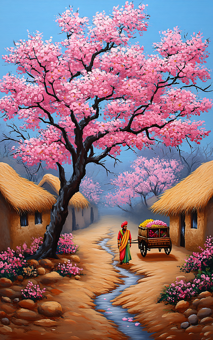 Blossom Village Scene