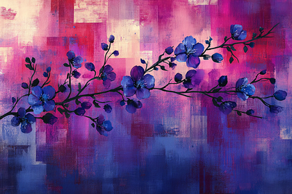 Blossoming Branch Abstract