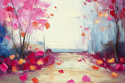 Blossoming Pathway Of Hope