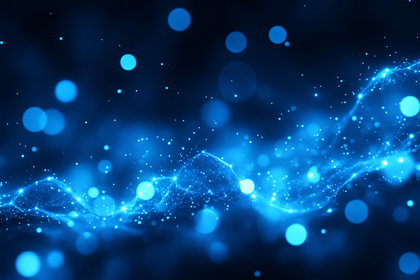 Blue Abstract Network Background