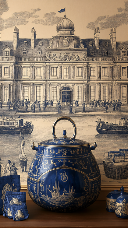 Blue And Gold Porcelain Collection