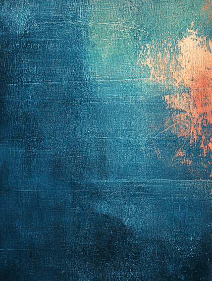 Blue And Orange Abstract Paint Texture