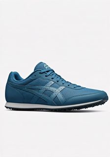 blue athletic shoe