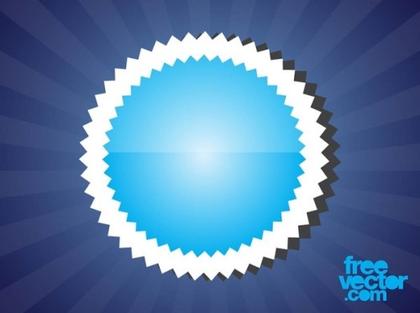 Blue Badge Free Vector
