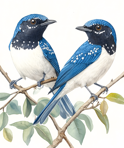 Blue Bird Perch