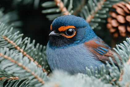 Blue Bird Portrait