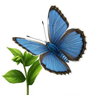 Blue butterfly plant