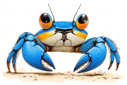 Blue Crab Cartoon