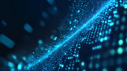 Free Download Abstract Blue Data Stream Digital Artwork