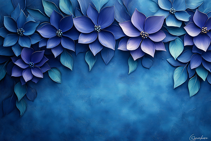 Blue Floral Arrangement