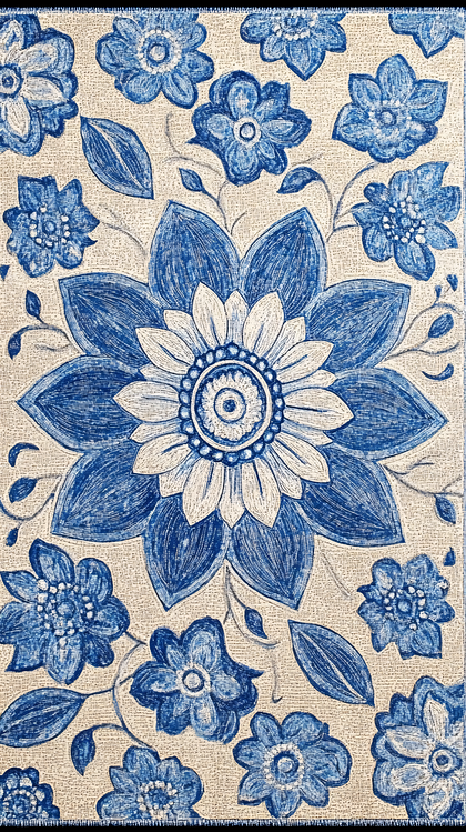 Blue Floral Pattern