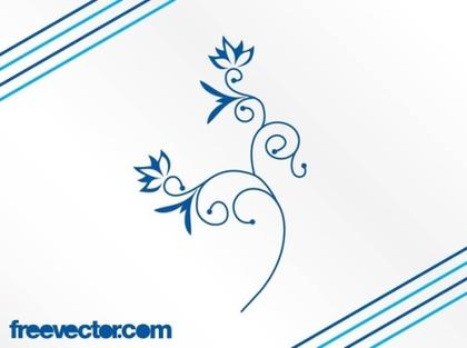 Blue Flower Image Free Vector