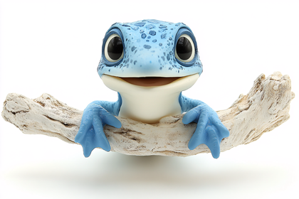 Blue Frog on Branch
