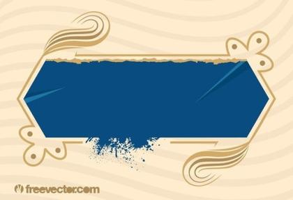 Blue Grunge Banner Free Vector