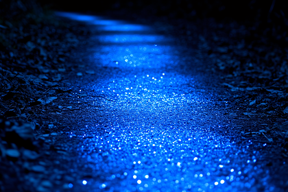 Blue Lit Path
